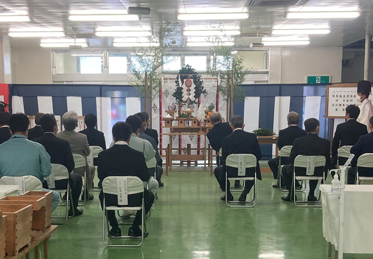 エレナ本社移転及び大塔プロセスセンター新設工事の安全祈願祭を執り行いました